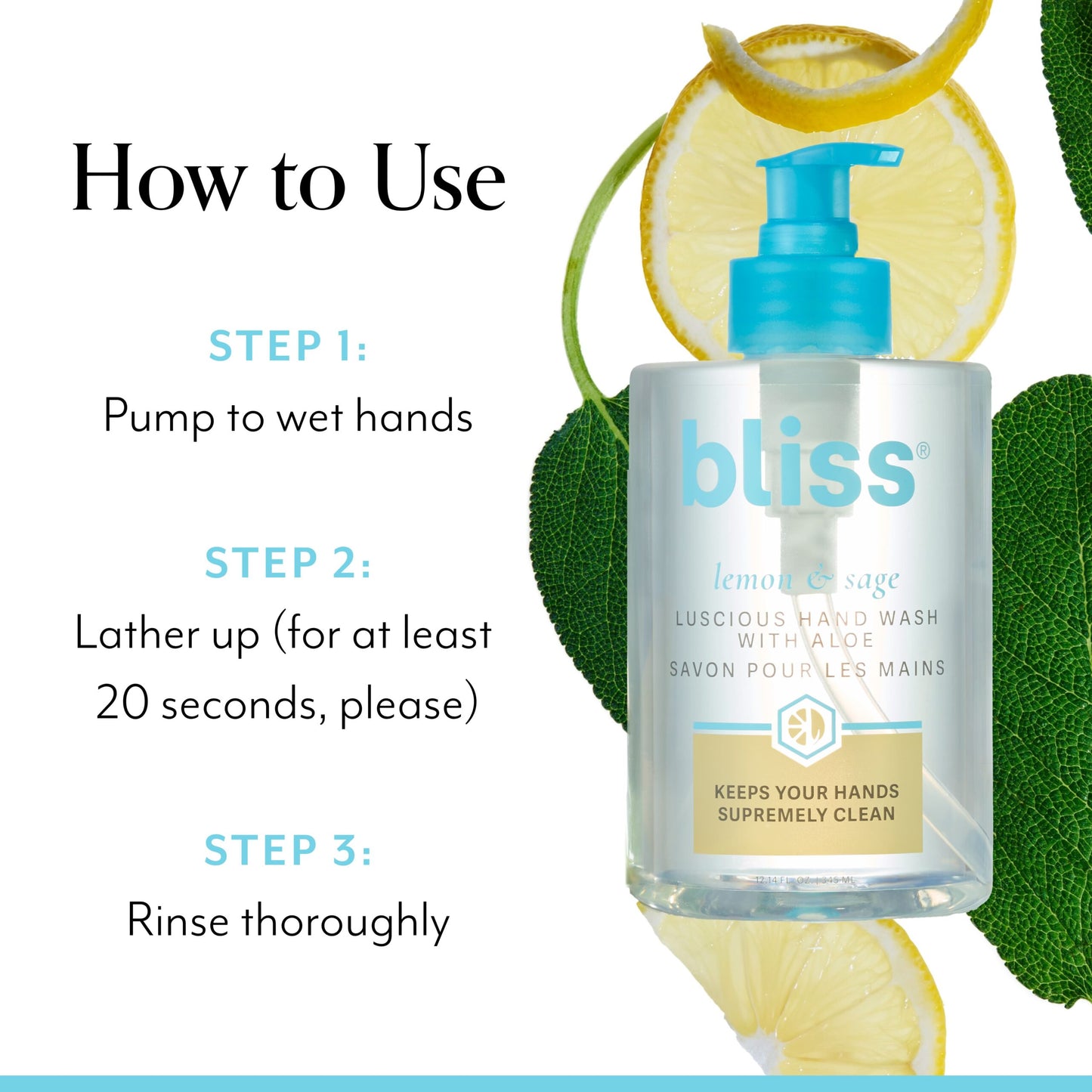 Lemon & Sage Luscious Hand Wash